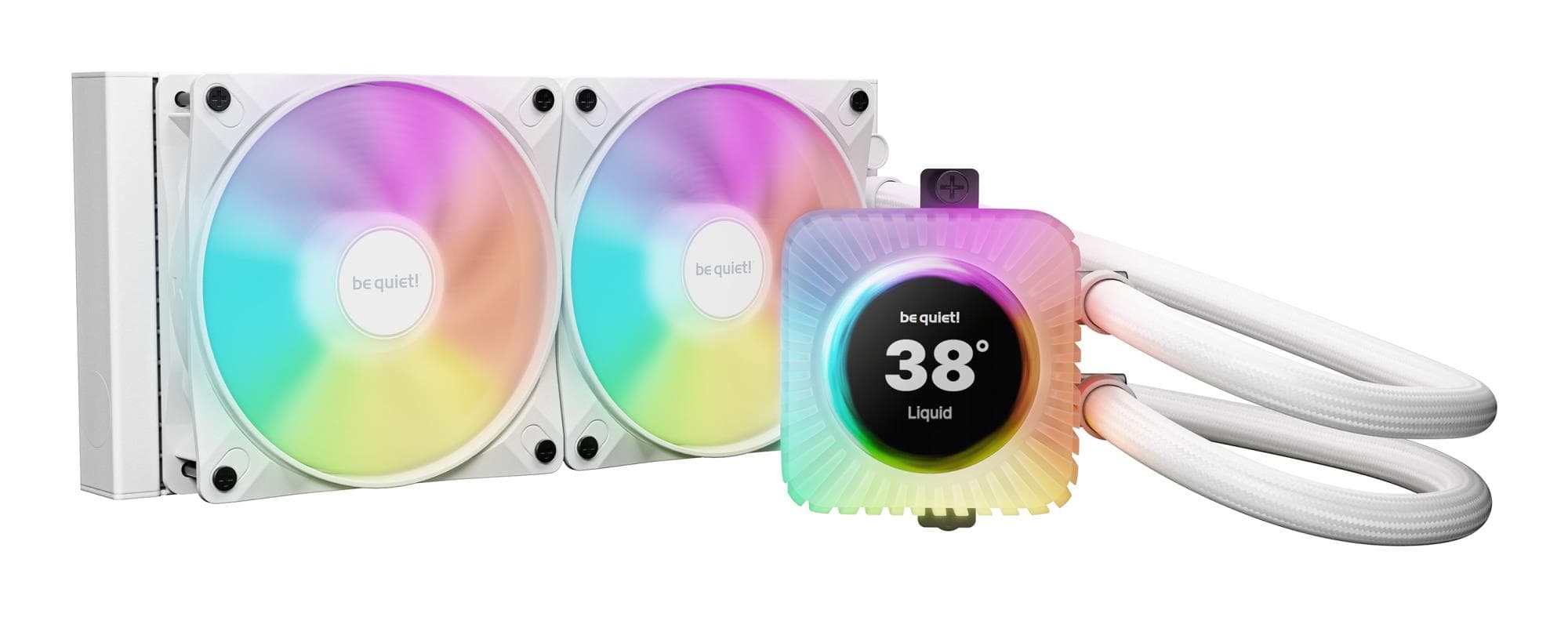 be quiet! Light Loop IO LCD 240 AIO liquid cooler, white