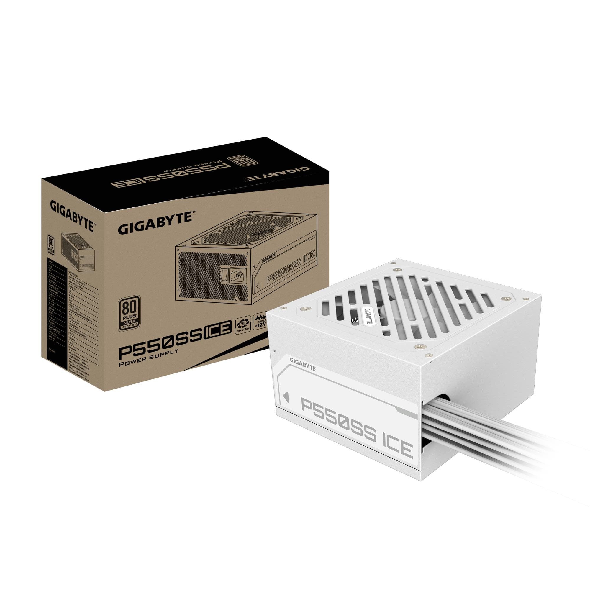 GIGABYTE GP-P550SS ICE 550W valge toiteplokk – soodne hind