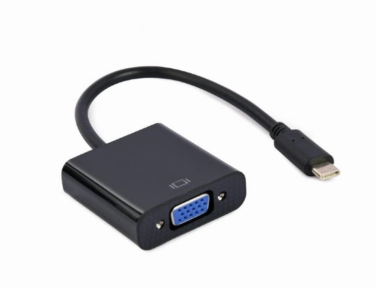 Кабель-переходник Gembird USB-C → VGA, A-CM-VGAF-01, 15 см