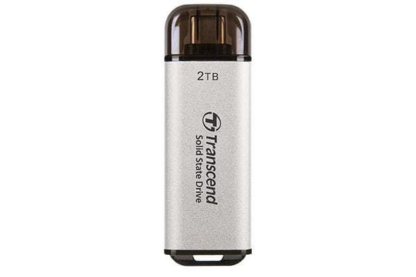 Transcend ESD300 2 TB external SSD, USB-C, silver