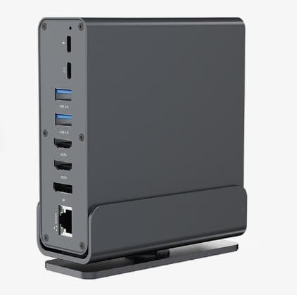 USB-C jaotur Gembird 15-in-1, 2 × HDMI, DP, LAN, kaardilugeja, A-CF-COMBO15-01
