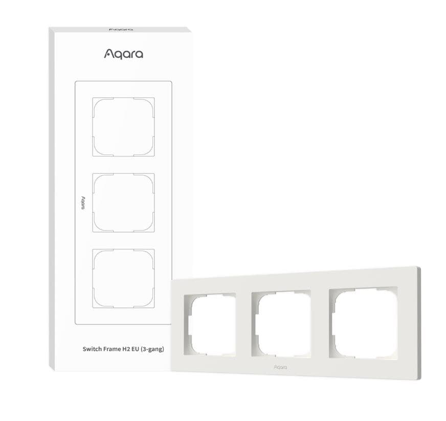 AQARA Smart Switch Frame H2 3-gang valge – Matter ja Thread