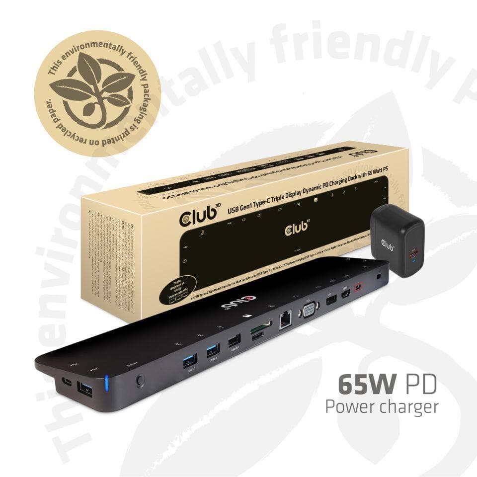 CLUB3D USB-C dokk 65W HDMI LAN soodne hind