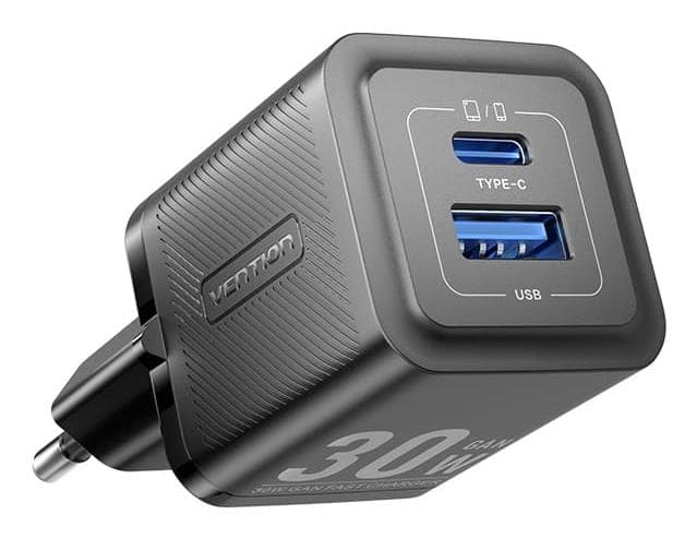 Vention 30W USB-C seinalaadija must – soodne lahendus