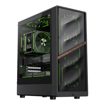 Gamemax Aeris 330 Micro-ATX PC case, black