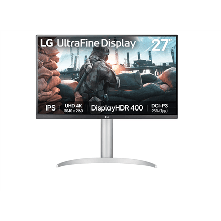LG 27UP650K-W 27" 4K UHD IPS Monitor with Height Adjustment