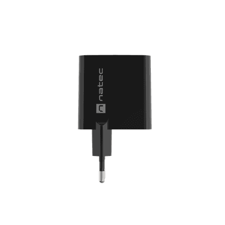Сетевое зарядное устройство Natec Ribera, 45 Вт, USB-A + USB-C, чёрный, NUC-2143