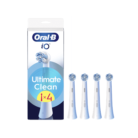 Oral-B iO UltimateClean toothbrush heads, 4 pcs, white
