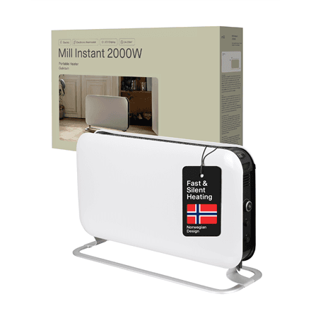 Mill SG2000LED convection heater, 2000 W, LED display, white
