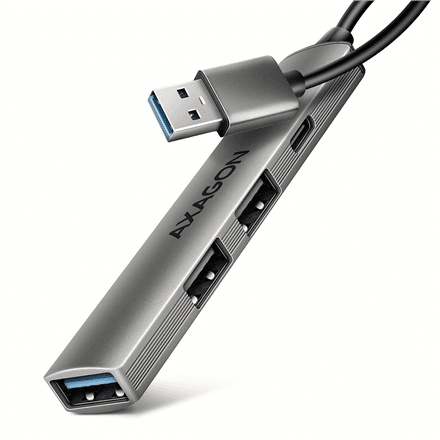 AXAGON HUE-STA ALU STRIP USB hub, USB-A, 4 ports