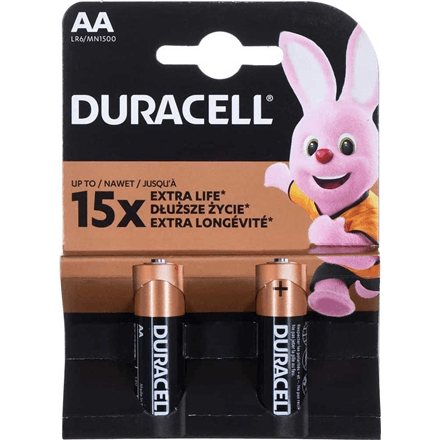 Батарейки Duracell Basic AA, 2 шт.