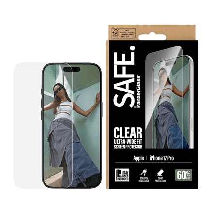Защитное стекло для iPhone 17 Pro PanzerGlass Ultra-Wide Fit, SA74726