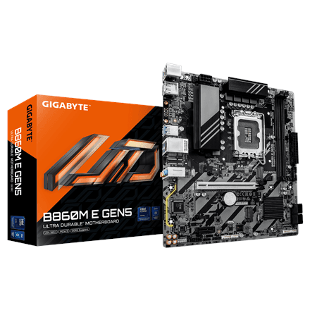 Emaplaat Gigabyte B860M E GEN5, LGA1851, DDR5