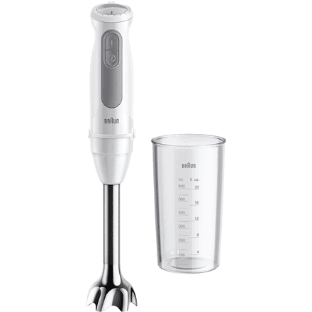 Braun MQ50001MWH hand blender, 1000 W, 21 speeds, white