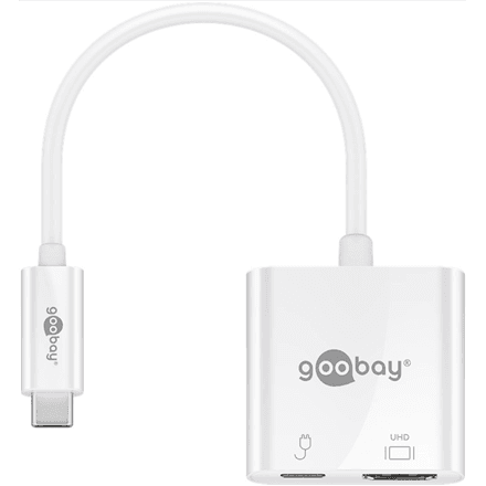 Adapter USB-C – HDMI Goobay, 4K 60 Hz, PD-laadimisega, 62110