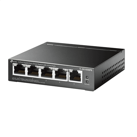 Коммутатор TP-Link TL-SG105MPE, 5 портов, 4 порта PoE+, Easy Smart