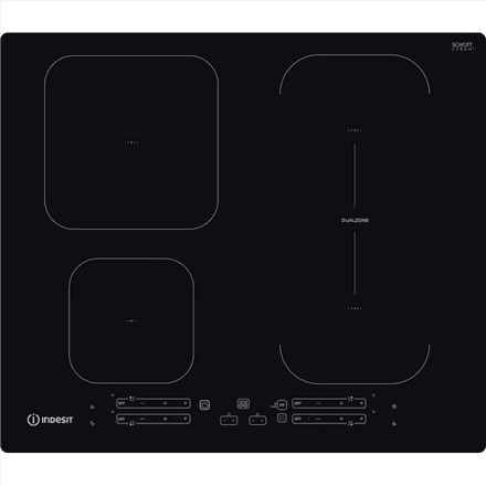Induktsioonpliidiplaat Indesit IB 65B60 NE, 4 tsooni, 59 cm