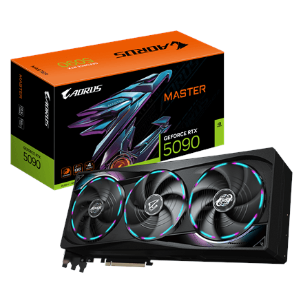 Видеокарта Gigabyte AORUS GeForce RTX 5090 MASTER 32 ГБ GDDR7