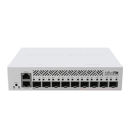 Коммутатор MikroTik CRS310-1G-5S-4S+IN, L3: 5× SFP и 4× SFP+