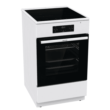 Плита Gorenje GEIT5C60WPG, индукция, электродуховка, 50 см, белая