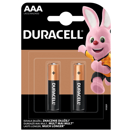 Батарейки Duracell Basic AAA, 2 шт.