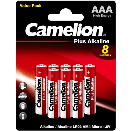 Батарейки Camelion Plus Alkaline AAA, 8 шт.