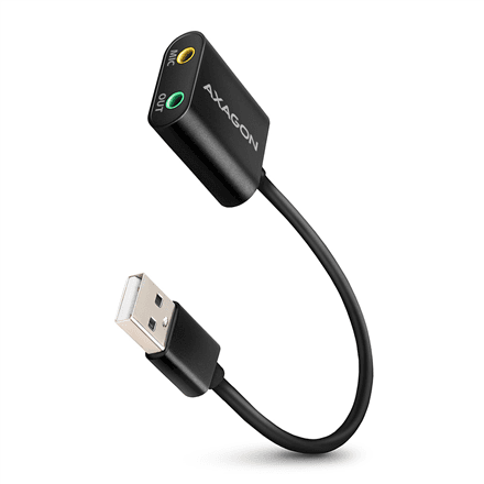 Звуковая карта USB Axagon ADA-12, наушники + микрофон