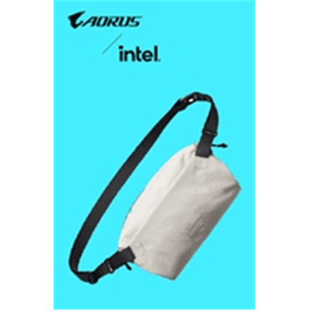 Сумка через плечо Gigabyte AORUS Intel, серый