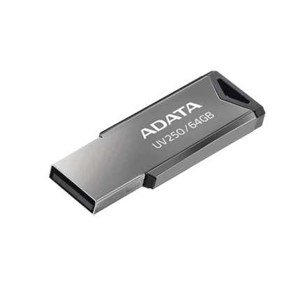 ADATA UV250 64 GB USB-mälupulk, hõbedane