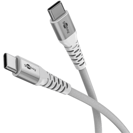 USB-C kaabel Goobay, 2 m, pehme tekstiilümbrisega, 70194