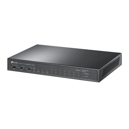 Коммутатор TP-Link TL-SL1311P, 8 портов PoE+, гигабитные RJ45 и SFP