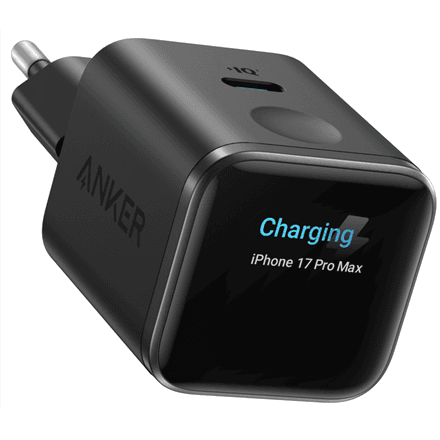 Сетевое зарядное устройство Anker Nano, 45 Вт, с дисплеем, чёрный