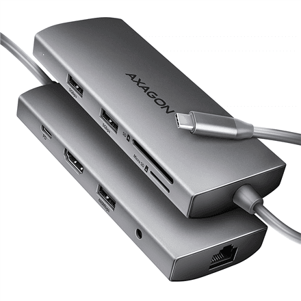 Axagon HMC-8HLSA USB-C hub, 5 Gbit/s