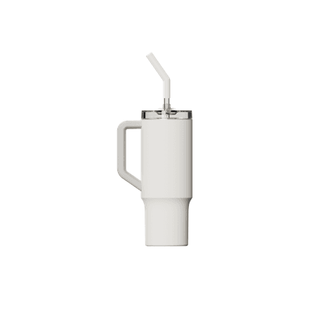 Кружка с трубочкой Xiaomi Straw Mug, 1 л, белая