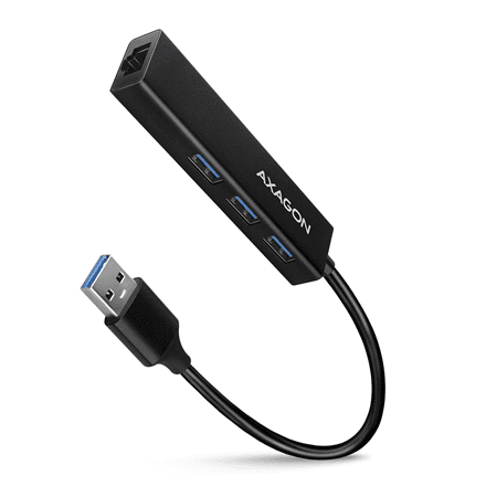AXAGON HMA-GL3A USB hub with Gigabit LAN, SuperSpeed USB-A
