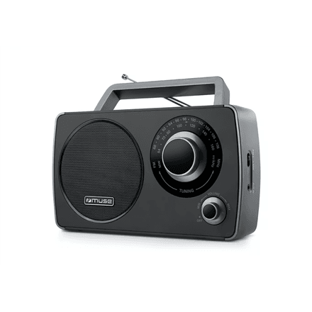Muse M-075 R portable radio, AUX in
