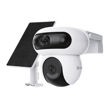EZVIZ CS-HB90/SP kit: two 4+4 MP battery cameras with a solar panel