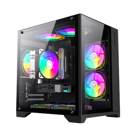 Gamemax Infinity Mini Micro-ATX PC case, black