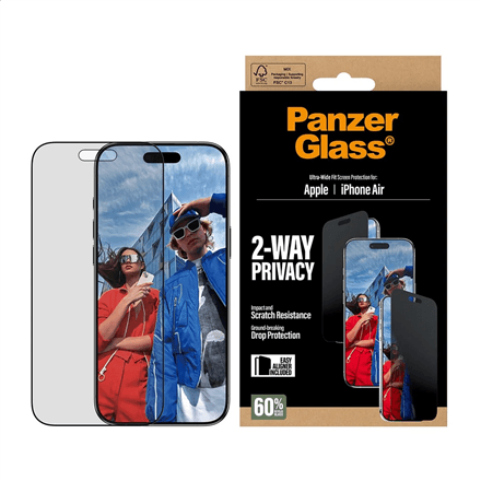 Защитное стекло для iPhone Air PanzerGlass Ultra-Wide Fit, PG74944