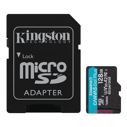 Kingston Canvas Go! Plus microSD 128 GB mälukaart