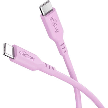 USB-C kaabel Goobay, 1,5 m, silikoonist, 77746