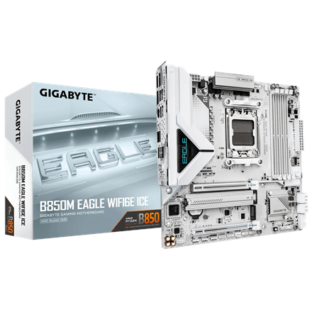 Emaplaat Gigabyte B850M EAGLE WF6E ICE, AM5, DDR5