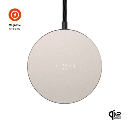 Fixed MagPad Slim juhtmevaba laadija Qi2.2, MagSafe, 25 W, titaan