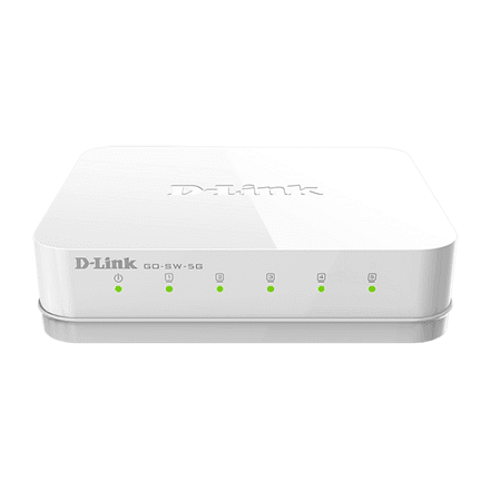 Коммутатор D-Link GO-SW-5G/E, 5 портов Gigabit Ethernet, неуправляемый