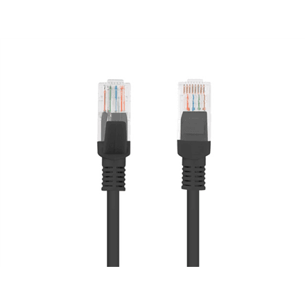 Патч-корд Lanberg Cat 5e U/UTP, 20 м, чёрный