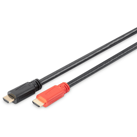 Кабель HDMI Digitus High Speed, с усилителем сигнала, 10 м, DB-330118-100-S