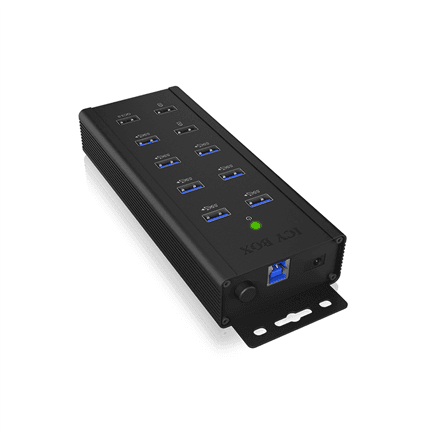 Raidsonic IB-HUB1703-QC3 industrial USB hub, 7 ports, QC 3.0
