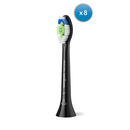 Philips HX6068/88 Sonicare Optimal White toothbrush heads, 8 pcs, black