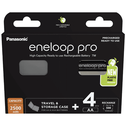 Аккумуляторы Panasonic Eneloop AA 2500 мА·ч, 4 шт.