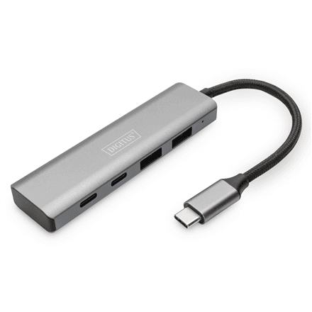 Digitus DA-70245 USB-C hub, 2 × USB-A + 2 × USB-C, 10 Gbit/s